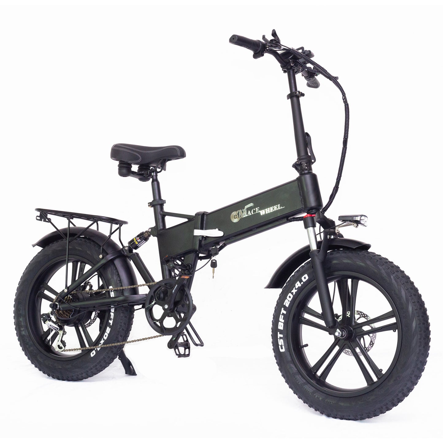 RX20 750W Folding Electric Bicycle 20*4.0 Fat Tire Mountain Bike 48V E-bike Full Suspension