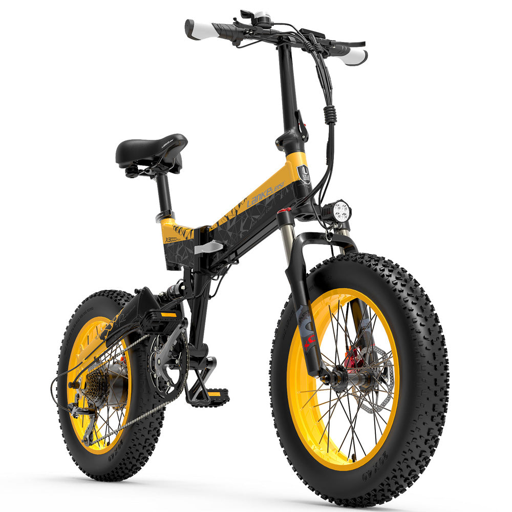 Lankeleisi X3000plus 1000W Folding E-bike 48V 17.5A Electric Bike Snow Bike 20 Inch Mountain Bike Front & Rear Full Suspension