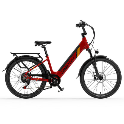 ES500 Pro 500W 48V 16Ah 130Km Endurance 24 Inch Brushless Motor Urban Electric Bike Dual Disc Brakes 32km/h Max Speed City Bik