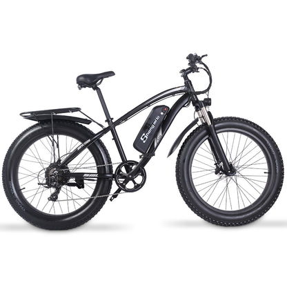 Shengmilo MX02S 26 Inch Electric Bike 1000W Mens Mountain Bike Snow Bike 48V17Ah Lithium Battery 4.0 Fat Tire E-bike Hydraulic Disc Brake