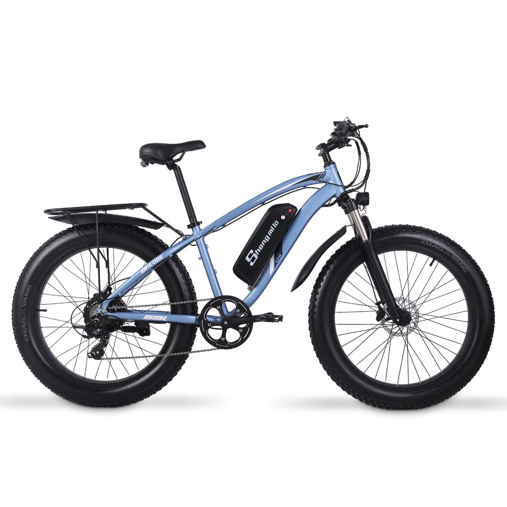 Shengmilo MX02S 26 Inch Electric Bike 1000W Mens Mountain Bike Snow Bike 48V17Ah Lithium Battery 4.0 Fat Tire E-bike Hydraulic Disc Brake