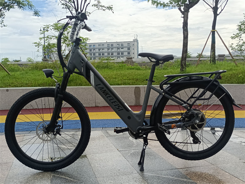 ES500 Pro 500W 48V 16Ah 130Km Endurance 24 Inch Brushless Motor Urban Electric Bike Dual Disc Brakes 32km/h Max Speed City Bik