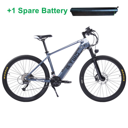 G2CB 27.5 Inch Electric Carbon Fiber Bike, adpopt 350W / 500W Motor, Air Shock Absorber Front Fork, 27 Speed Mountain Bicycle